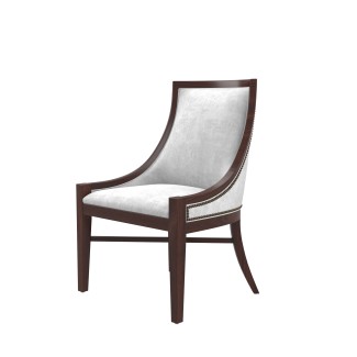 Adair Upholstered Senior Hospitality Commercial Restaurant Lounge Hotel dining wood side chair